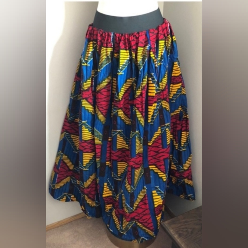 Handmade African Plus Size Skirt Maxi 22 24 26 3x 4x